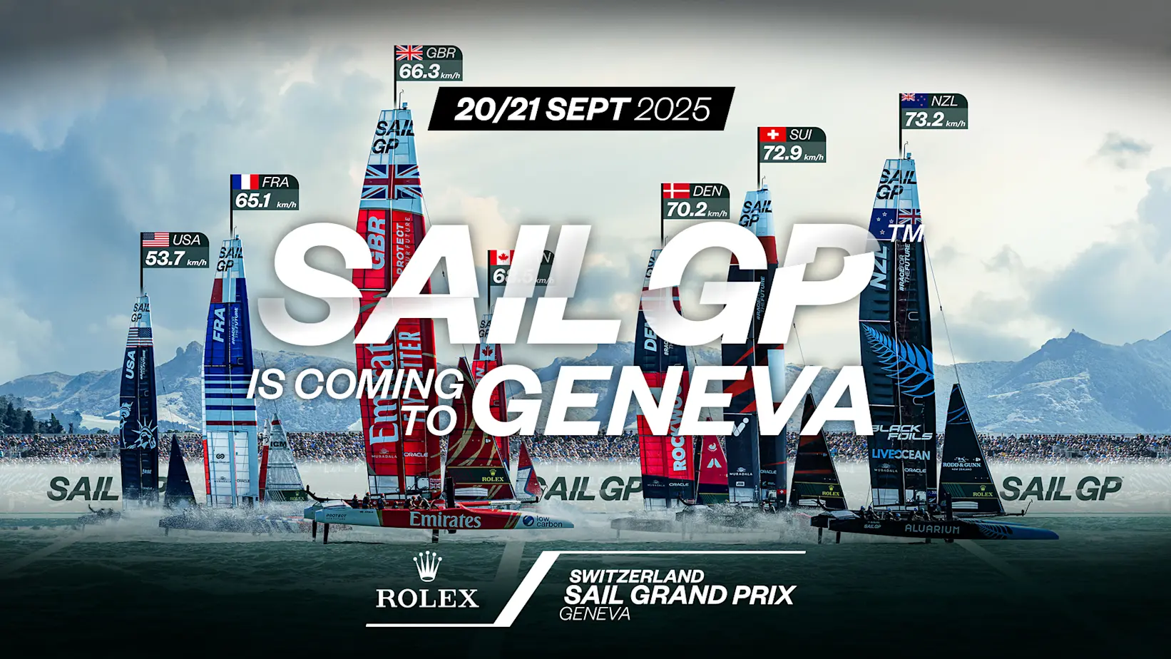 SailGP Geneva tickets are now on sale