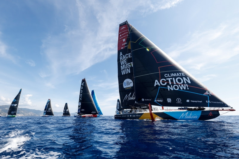 The Ocean Race: Close action but a slow start from Genova