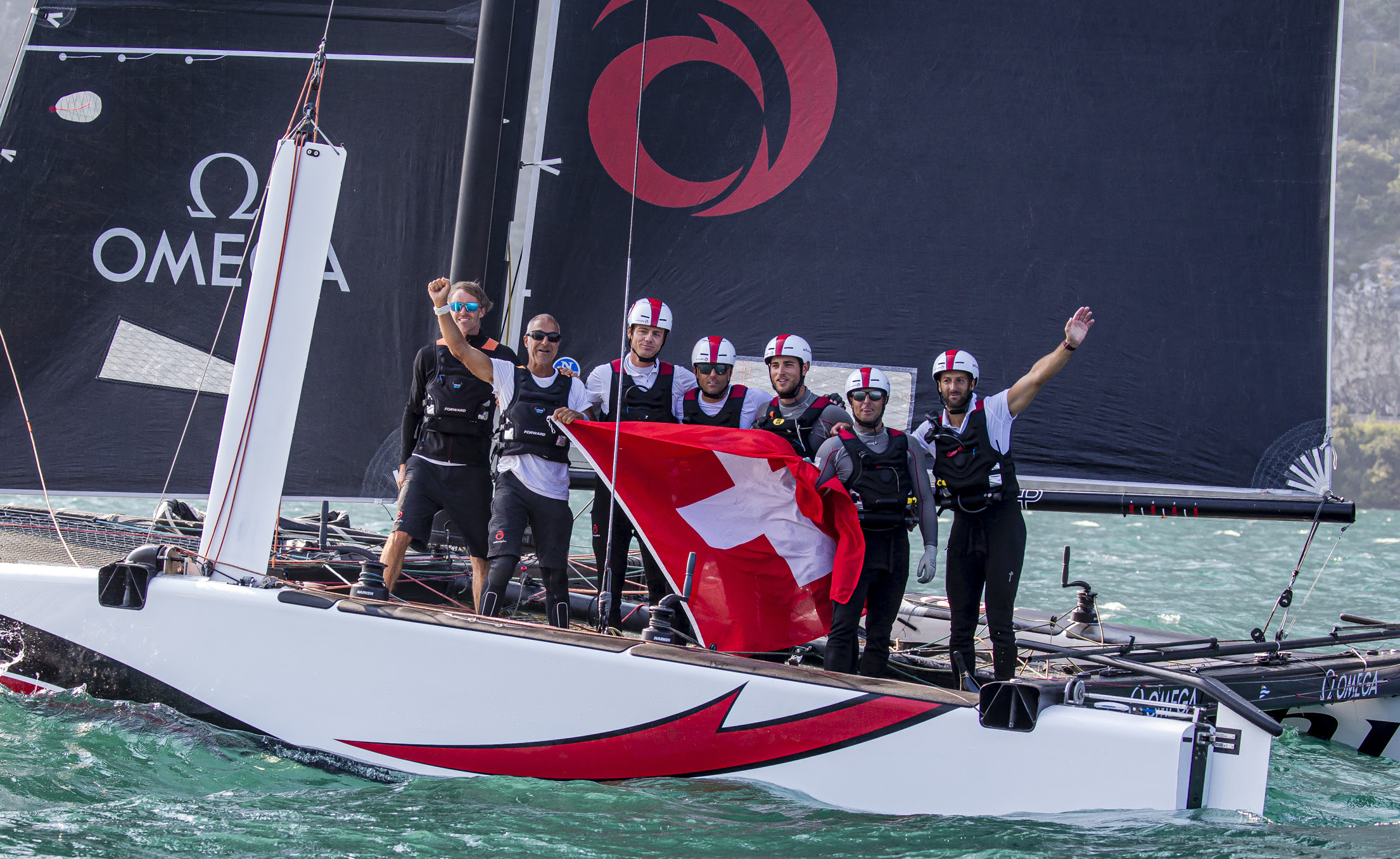 Alinghi claims GC32 Riva Cup on Lake Garda