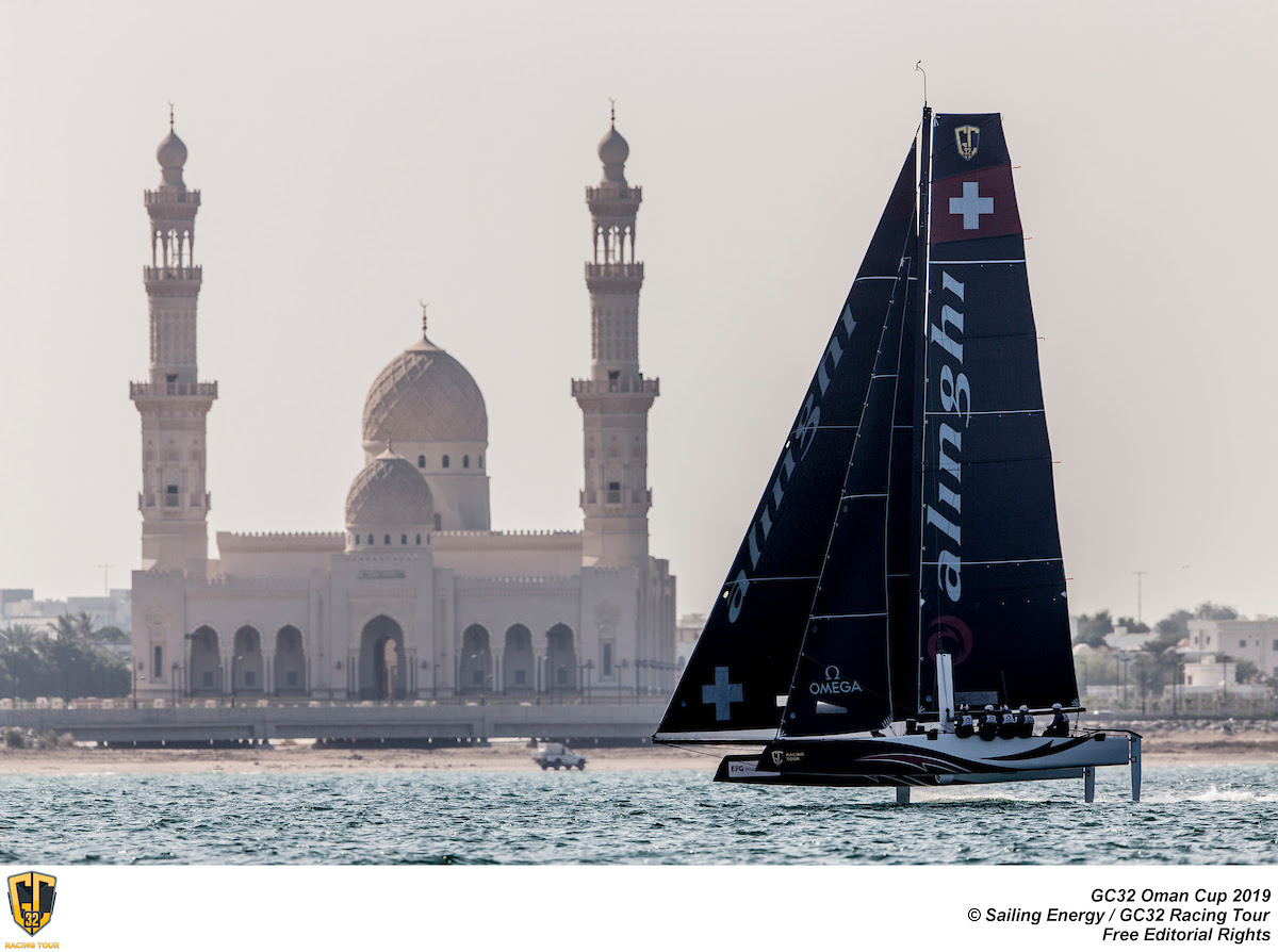 Alinghi on World Championship winning form at GC32 Oman Cup