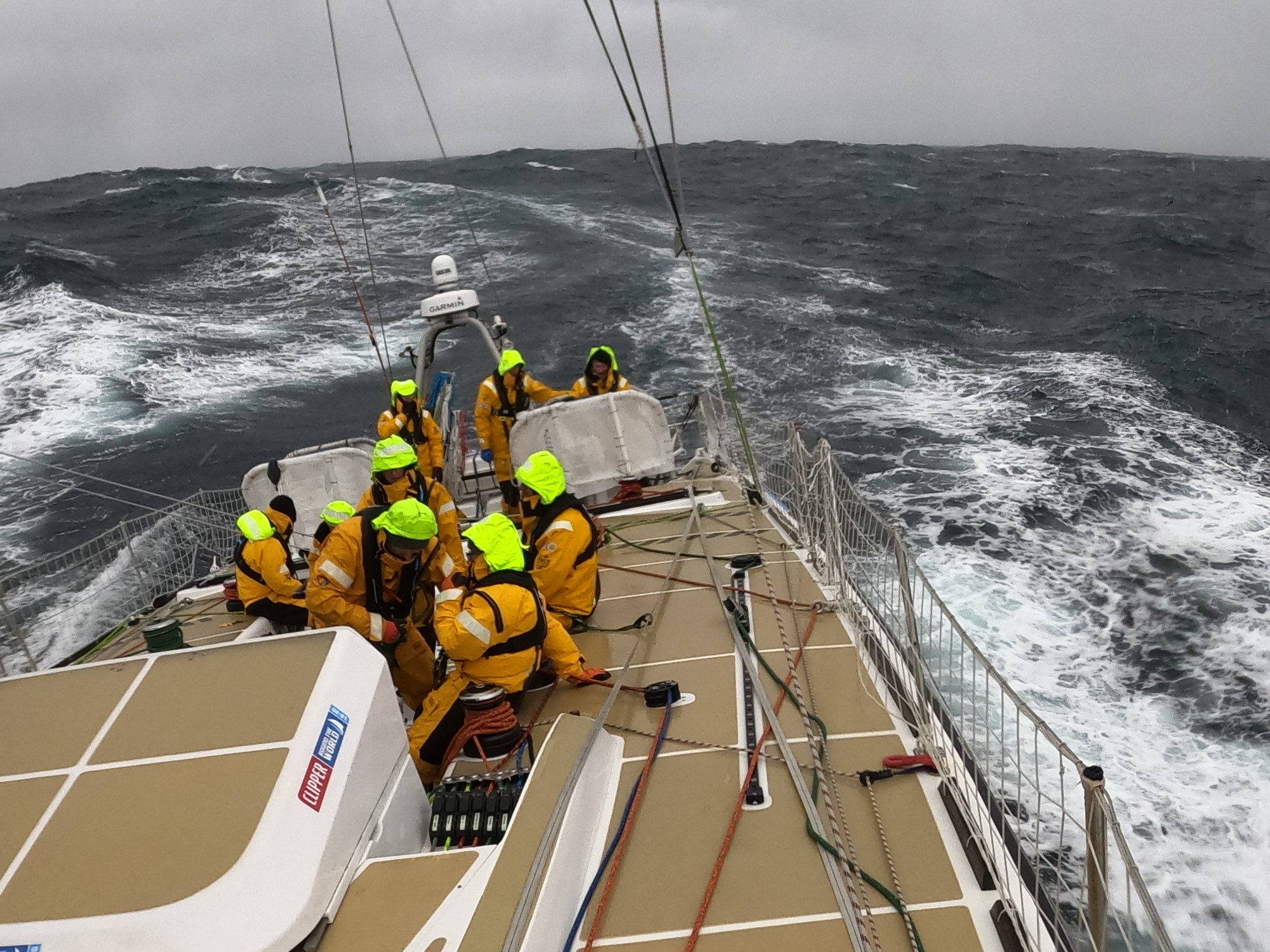 Squalls, Sails and Hail for Clipper Race fleet