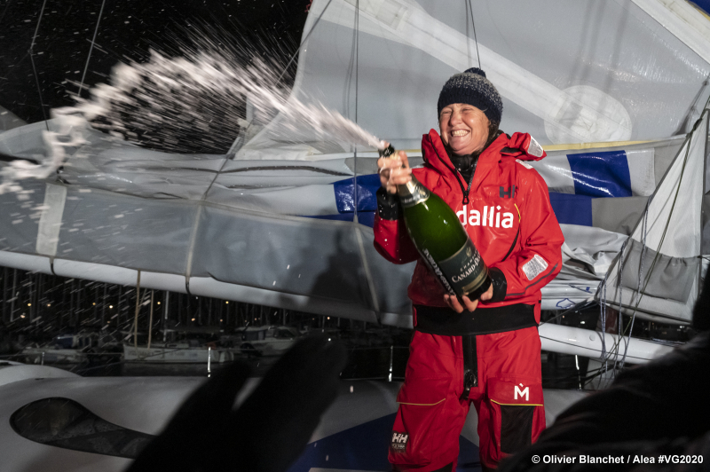 Pip Hare first British skipper to finish the Vendée Globe