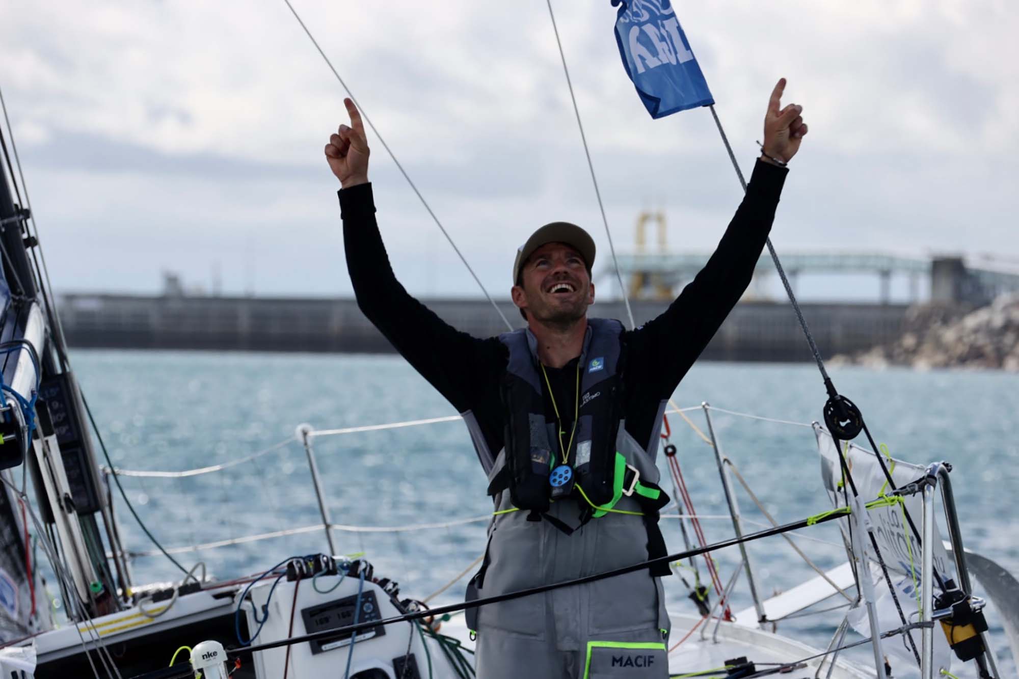  Pierre Quiroga & Macif 2019 win Solitaire du Figaro Stage 3