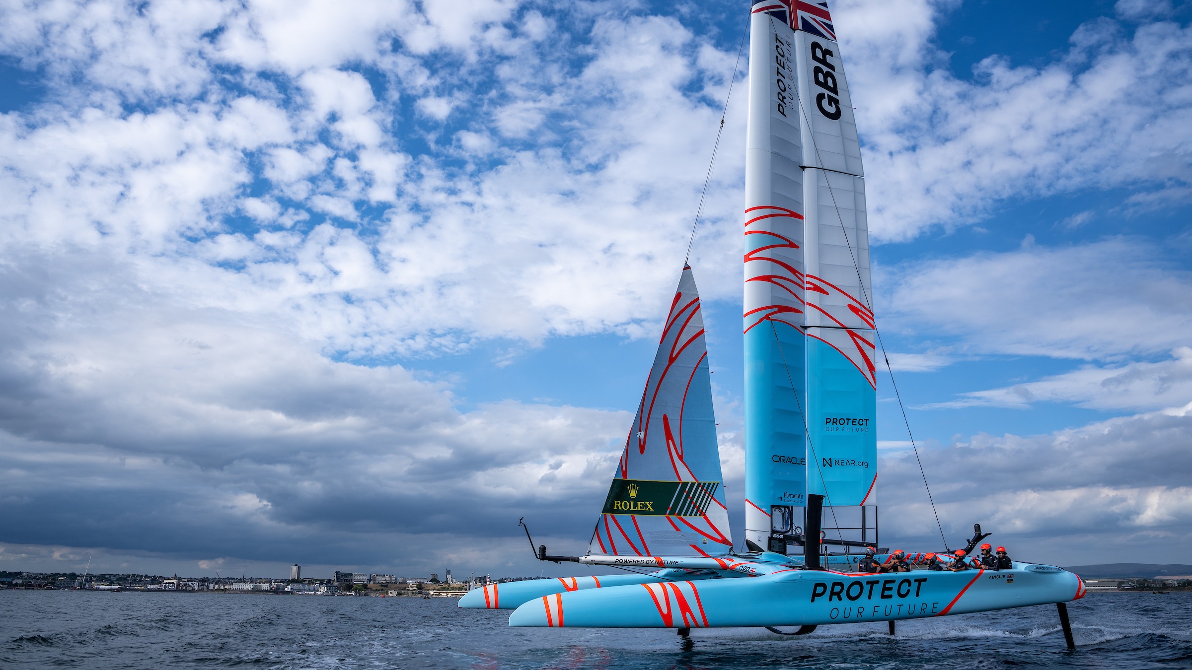  Great Britain SailGP ready for home return on Plymouth Hoe