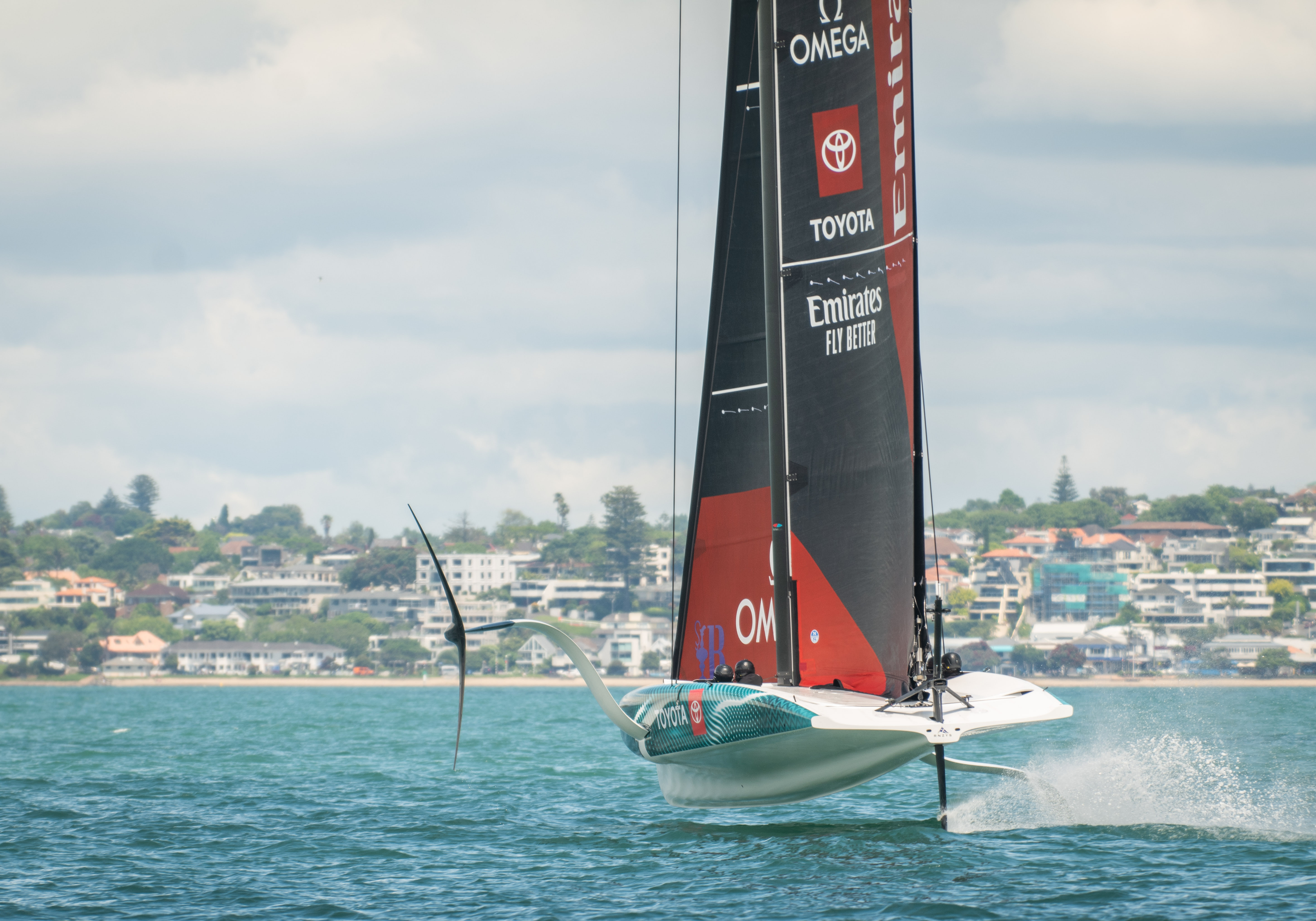 Emirates Team New Zealand are back on the water
