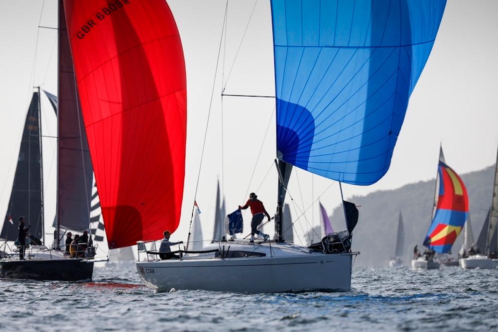 Sun Fast 3200 Cora wins Salcombe Gin Castle Rock Race