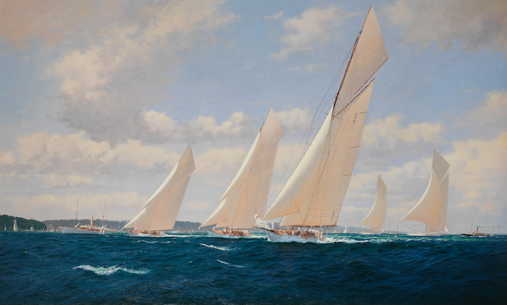 19-Metre Class Yachts Cowes Week 1913 @ Bonhams The Marine Sale